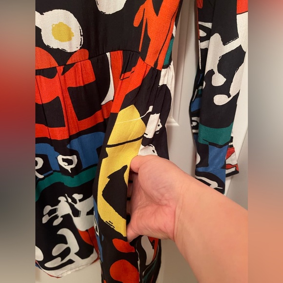 Desigual retro style dress with pleated details and pockets - Picture 3 of 3